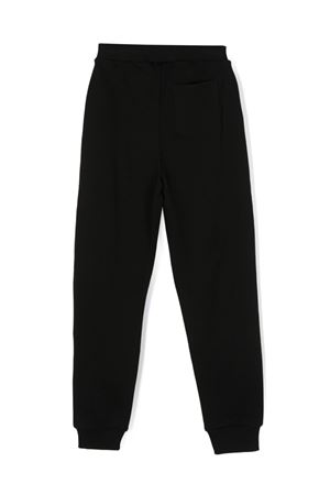 Pantaloni sportivi in cotone nero BALMAIN PARIS KIDS | BT6R60Z0114930BC